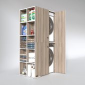 Kenzlife Çamaşır-Kurutma Makinesi Dolabı Kapaklı Fedyenka Sol Crd 180*090*60 Banyo Arkalıksız thumbnail 2