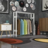 Kenzlife giysi dolabı casim 100*100*25 byz askılık ayakkabılık thumbnail 1