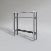 Kenzlife giysi dolabı casim 100*100*25 gri askılık ayakkabılık thumbnail 3