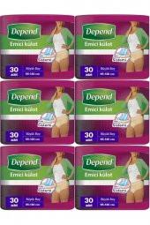 Depend Emici Külot Hasta Bezi Large - Büyük Kadın 180 Adet (6pk*30) thumbnail 1