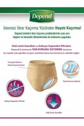 Depend Emici Külot Hasta Bezi Large - Büyük Kadın 60 Adet (2pk*30) thumbnail 3