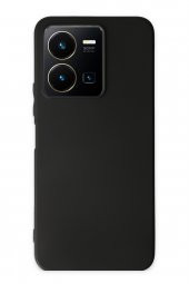 Vivo Y35 Kılıf Yumuşak Dokulu Silikon  - Siyah - 1