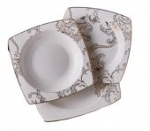 Bernardo Essential Gold 53 Parça Bone China Yemek Takımı - 2