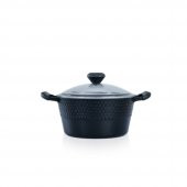 Acar Diamente 24 Cm Siyah Derin Tencere DDE-22-0173 - 1