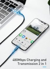 Baseus Ultra Hızlı 1 Mt 18W Type-C To İPhone Şarj Kablosu Veri Aktarım Kablosu - 3