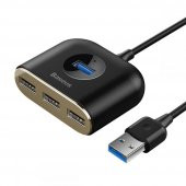 Baseus 1MT 4in1 USB HUB Adaptör USB3.0 TO USB3.0*1+USB2.0*3 Yüksek Hız Veri Tranferi USB Çoğaltıcı - 1
