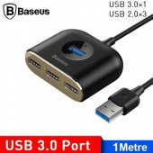 Baseus 1MT 4in1 USB HUB Adaptör USB3.0 TO USB3.0*1+USB2.0*3 Yüksek Hız Veri Tranferi USB Çoğaltıcı - 2