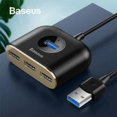 Baseus 1MT 4in1 USB HUB Adaptör USB3.0 TO USB3.0*1+USB2.0*3 Yüksek Hız Veri Tranferi USB Çoğaltıcı - 6