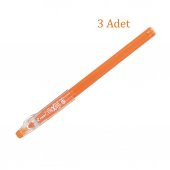 Pilot Frixion Ball Stick Roller Silinebilir Jel Kalem 0.7 mm Turuncu F04-O 3 Adet thumbnail 1