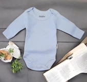 Düz Uzun Kollu Erkek Bebek Çıtçıtlı Body (BabyToo) - 3
