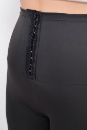 SAUNA SUIT Vücut Şekillendirici Toparlayıcı Ekstra Yüksek Bel Agraflı Termal Tayt - 6