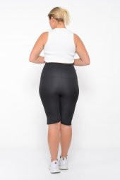 SAUNA SUIT Ekstra Yüksek Bel 3 Kademeli Agraflı Maksimum Terleten Termal Korse Şort - 6