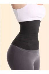 SAUNA SUIT Zayıflatıcı Bele Dolamalı Kum Saati 4m Sarma Bel Korsesi Waist Trainer Inceltici - 7