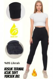 SAUNA SUIT Unisex Terletmeyen Eksra Yüksek Bel Günlük Kullanım Likralı Termal Tayt - 2