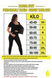 SAUNA SUIT Kadın Zayıflama Incelme Yağ Yakma Termal Terleten Tayt Ve Fermuarlı Takımreynev - 3
