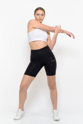 SAUNA SUIT Yüksek Bel Göğüs Altı ve Diz Üst Bacak Toparlayıcı Lazer Kesim Paçalı Sıkılaştırıcı - 3