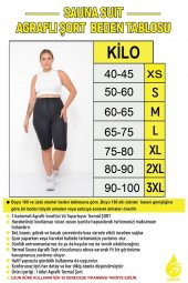 SAUNA SUIT Terleten Zayıflatan Ekstra Yüksek Bel 3 Kademeli Agraflı Termal Şort - 2