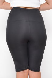 SAUNA SUIT Terleten Zayıflatan Ekstra Yüksek Bel 3 Kademeli Agraflı Termal Şort - 7