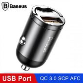 Baseus USB Port Ultra Hızlı Mini 30W Araç Şarjı Araç Çakmaklık Şarjı Quick Şarj - 2