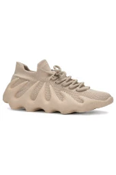 Günlük Kadın Sneaker Bağcıklı Streç Çorap Tırtıklı Taban Esnek Rahat Spor Ayakkabı TB-64 - 2