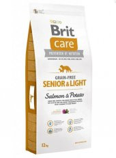 Brit Care Senior Light Tahılsız Somonlu Yaşlı Köpek Maması 12 Kg - 1