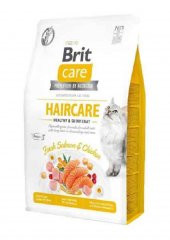 Brit Grain Free Hair Care Healthy & Shiny Coat Tavuklu Ve Somonlu Kedi Maması 2 Kg - 1