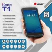 idata iData T1 Android El Terminali (GSM) - 3