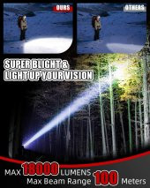 Victorer 18000 Lümen 8 Mod Şarjlı Led Kafa Feneri - 6