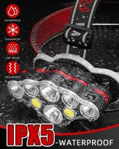 Victorer 18000 Lümen 8 Mod Şarjlı Led Kafa Feneri - 7