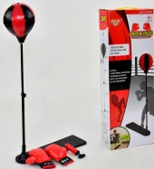 Boks Antrenman SETİ - Ayarlanabilir Ayaklı Top, 2 Eldiven ve Pompası-Çocuklar için - 3