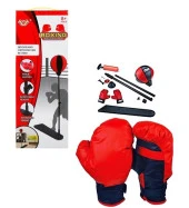Boks Antrenman SETİ - Ayarlanabilir Ayaklı Top, 2 Eldiven ve Pompası-Çocuklar için - 5