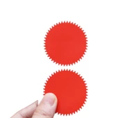 3D Kabartma Alüminyum Etiket 50 adet 50mm Kendinden Yapışkanlı - 4