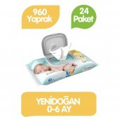 Uni Baby Islak Mendil Yenidoğan 24'lü 24*40 960 Yaprak - 1