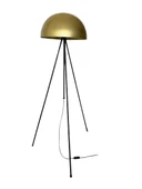 Rsylight Retro Metal Dekoratif Siyah Gold 3 Ayaklı Köşe Lambası Lambader - 1