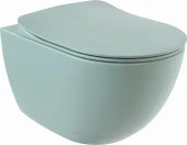Creavit Free Rim-Off Asma Kanalsız Klozet Nil Yeşili FE322 + Yavaş Kapanır Kapak - 1