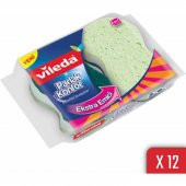 Vileda 2li Parlak Konfor Oluklu Sünger 12li Paket - 1