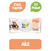 Uni Baby Aile Islak Havlu Mendil 90x24 2160 Yaprak - 1