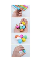 Dinozor Yumurtası 12 adet Renkli Suda Çatlayan Yumurtalar Ve Büyüyen Dinozor Hayvanlar thumbnail 3