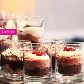 Lav kahve yanı su bardak - 6 lı shot bardağı 65 cc lbr308 - 1