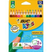 Bic Kids Evolution Üçgen Jumbo Kuru Boya Kalemi 12'li Kutu thumbnail 1