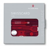 Victorinox SwissCard Lite Ruby 0.7300.T Şeffaf Kırmızı 13F - 2