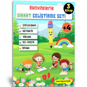 Aktivitelerle Dikkat Geliştirme Seti 3 Süper Kitap thumbnail 2