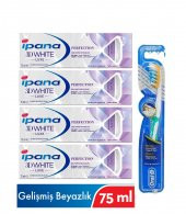 İpana 3d Whıte Luxe Perfection Gelişmiş Beyazlık Diş Macunu 75ml  Oral-b Fırçası Pro-flex 4 + 1 Adet - 1
