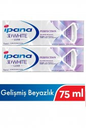 İpana 3D Whıte luxe Perfection Gelişmiş Beyazlık Diş Macunu 75ml x 2 Adet - 1
