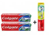 Colgate Üçlü Etki Diş Macunu 2lİ Paket 100 Ml + 1 Adet 360 Gelişmiş 4 Yönlü Diş Fırçası - 1