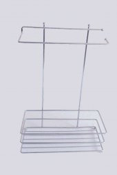 Mutfak Düzenleyici Organizer Havluluk Çay Kahve Standı Krom Paslanmaz Masa Üzeri Standı - 2