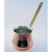 Bakır Sütlük Büyük Derin (Cezve) 6 Kişilik - 1