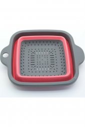 Yemek Hazırlık Süzgeci Makarna Süzgeç Akordiyon Kare 22 x 18 Cm - 1
