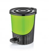 Plastik 5 lt Renkli Pedallı Çöp Kovası - 2