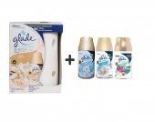 Glade Otomatik Sprey+ İpeksi Vanilya+Temizliğin Ferahlığıx Temiz Çarşaf Ferahlığıx Tropikal 3x269ml - 1